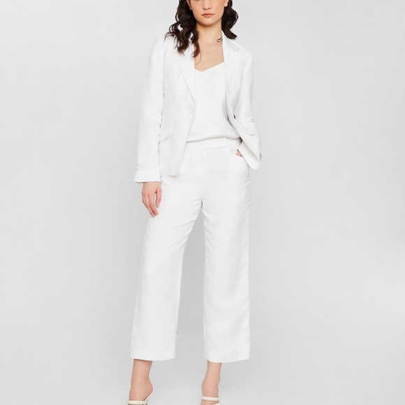 Linen Blend Trouser - New With Tags - NEVER WORN - :White